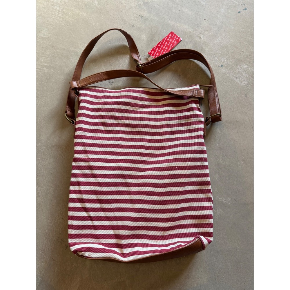 American Eagle Canvas Crossbody Bag American Flag Stars Stripes NWT - Picture 2 of 3
